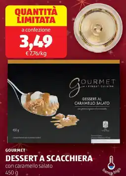 ALDI GOURMET dessert a scacchiera con caramello salato offerta