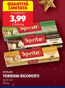 ALDI SPERLARI torroni ricoperti offerta