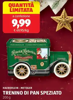 ALDI HAEBERLEIN - METZGER Trenino di pan speziato offerta