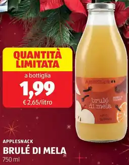 ALDI APPLESNACK brulé di mela offerta