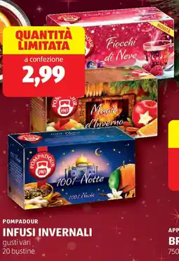 ALDI POMPADOUR infusi invernali offerta