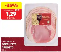 ALDI IL TAGLIERE DEL RE porchetta arrosto offerta