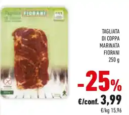 Conad Tagliata di coppa marinata fiorani offerta