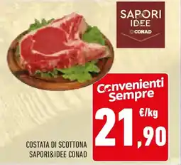 Conad Costata di scottona SAPORI&IDEE CONAD offerta