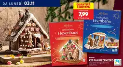 ALDI MONARC Kit pan di zenzero casa delle streghe/trenino offerta
