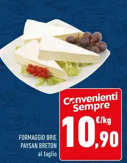 Conad Formaggio brie paysan breton offerta