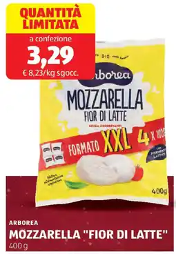 ALDI ARBOREA Mozzarella fior di latte offerta
