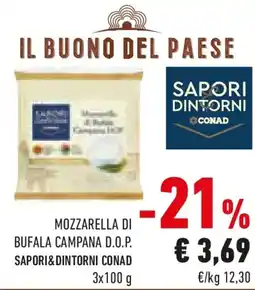 Conad Mozzarella di bufala campana d.o.p. SAPORI&DINTORNI CONAD offerta