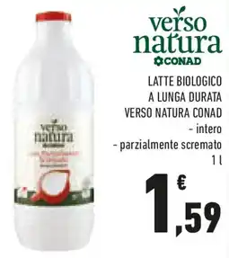 Conad Latte biologico a lunga durata verso natura conad offerta