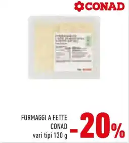 Conad Formaggi a fette CONAD offerta