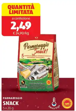 ALDI PARMAREGGIO snack offerta