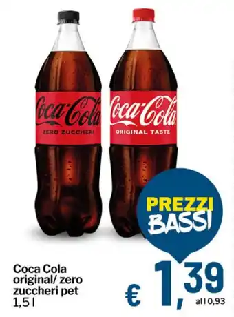 Coca Cola original/ zero zuccheri pet