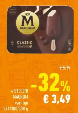 Conad 4 stecchi MAGNUM offerta