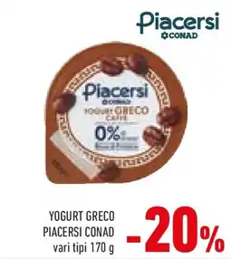 Conad Yogurt greco PIACERSI CONAD offerta