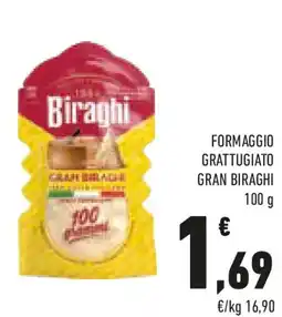Conad Formaggio grattugiato gran biraghi offerta