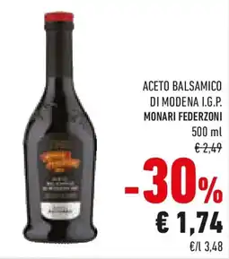 Conad Aceto balsamico di modena i.g.p. MONARI FEDERZONI offerta
