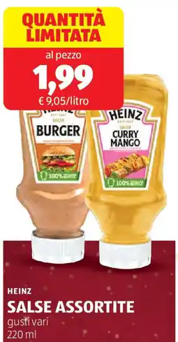 ALDI HEINZ Salse assortite offerta