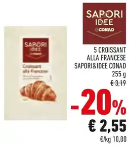 Conad 5 croissant alla francese SAPORI&IDEE CONAD offerta