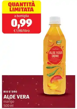 ALDI RIO D'ORO aloe vera mango offerta