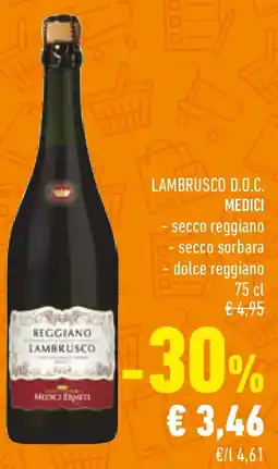 Conad Lambrusco d.o.c. medici offerta