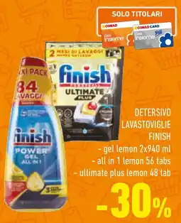 Conad Detersivo lavastoviglie FINISH offerta