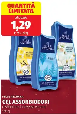 ALDI FELCE AZZURRA gel assorbiodori disponibile in diverse varianti offerta