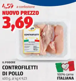 ALDI IL PODERE Controfiletti di pollo offerta