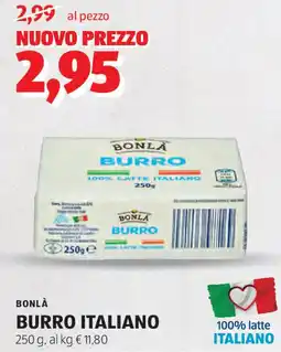 ALDI BONLÀ Burro italiano offerta