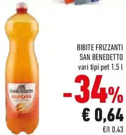 Conad Bibite frizzanti SAN BENEDETTO offerta