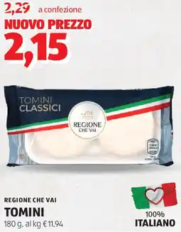 ALDI REGIONE CHE VAI TOMINI offerta