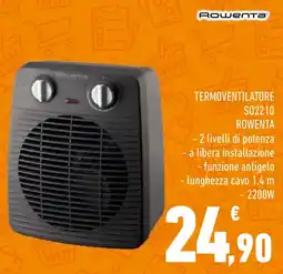 Conad TERMOVENTILATORE S02210 ROWENTA offerta