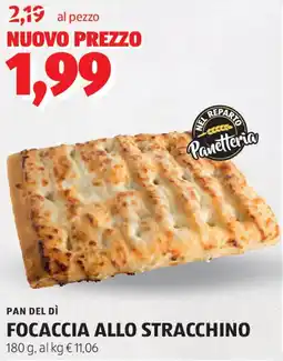 ALDI PAN DEL DÌ Focaccia allo stracchino offerta