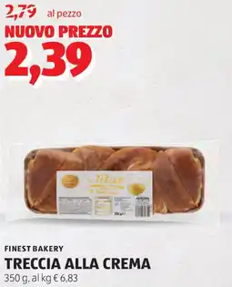 ALDI FINEST BAKERY Treccia alla crema offerta