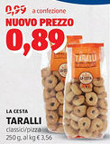 ALDI LA CESTA taralli classici/pizza offerta