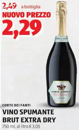 ALDI CORTE DEI FANTI Vino spumante brut extra dry offerta