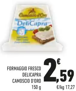 Conad Formaggio fresco delicapra CAMOSCIO D'ORO offerta