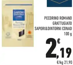 Conad Pecorino romano grattugiato sapori&dintorni CONAD offerta