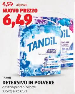 ALDI TANDIL Detersivo in polvere classico/per capi colorati offerta