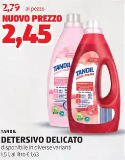 ALDI TANDIL Detersivo delicato disponibile in diverse varianti offerta