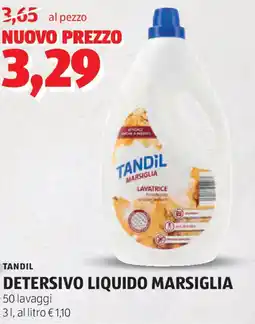 ALDI TANDIL Detersivo liquido marsiglia offerta