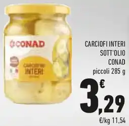 Conad Carciofi interi sott'olio CONAD offerta
