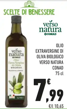 Conad Olio extravergine di oliva biologico verso natura CONAD offerta
