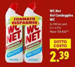 Lidl WC Net Gel Candeggina WC offerta
