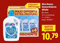 Lidl Mon Amour Ammorbidente diluito offerta