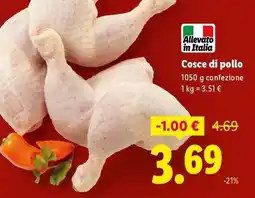 Lidl Cosce di pollo offerta