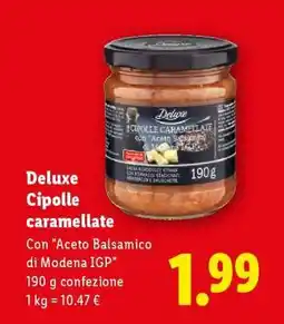 Lidl Deluxe Cipolle caramellate offerta