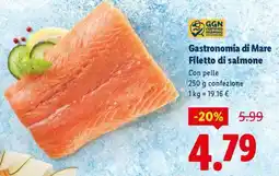 Lidl Gastronomia di Mare Filetto di salmone offerta