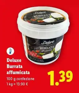 Lidl Deluxe Burrata affumicata offerta