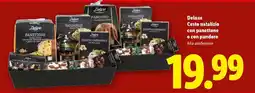 Lidl Deluxe Cesto natalizio con panettone o con pandoro offerta