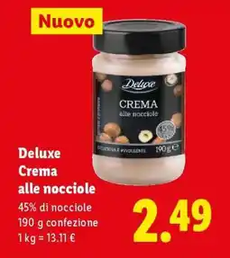 Lidl Deluxe Crema alle nocciole offerta